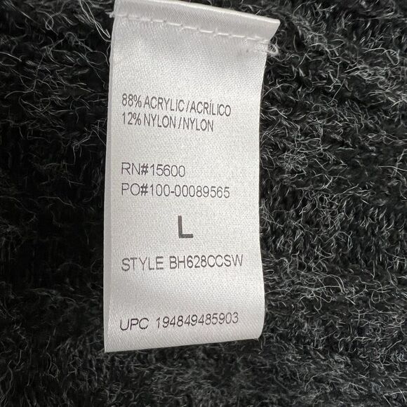 Democracy Womens Gray Colorblock Long Sleeve Open Front Cardigan Sweater Large - Picture 5 of 5